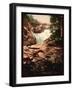 Cerisy Waterfall-null-Framed Art Print