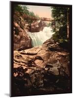 Cerisy Waterfall-null-Mounted Art Print