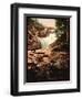 Cerisy Waterfall-null-Framed Art Print