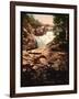 Cerisy Waterfall-null-Framed Art Print