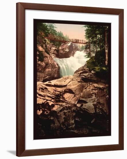 Cerisy Waterfall-null-Framed Art Print