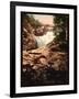 Cerisy Waterfall-null-Framed Art Print