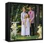 Cernan Poses for a Family Portrait-null-Framed Stretched Canvas