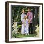 Cernan Poses for a Family Portrait-null-Framed Photographic Print