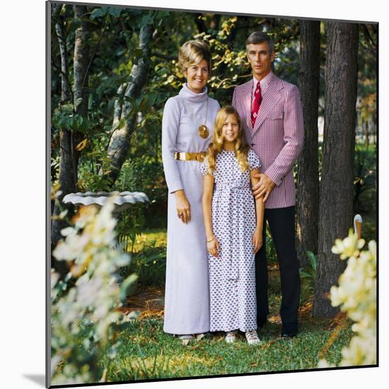 Cernan Poses for a Family Portrait-null-Mounted Photographic Print