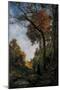 Cernay. Autumn Walk, 1869 (Oil on Canvas)-Emmanuel Lansyer-Mounted Giclee Print