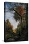 Cernay. Autumn Walk, 1869 (Oil on Canvas)-Emmanuel Lansyer-Stretched Canvas