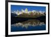 Cerro Fitzroy at Sunrise and Pothole Lake, Los Glaciares NP, Argentina-Howie Garber-Framed Photographic Print