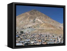 Cerro Rico, Richest Hill on Earth, Historical Site of Major Silver Mining, Potosi, Bolivia-Tony Waltham-Framed Stretched Canvas