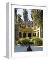 Cerro Santa Lucia and the Ornate Terraza Neptuno Fountain, Santiago, Chile-Gavin Hellier-Framed Photographic Print