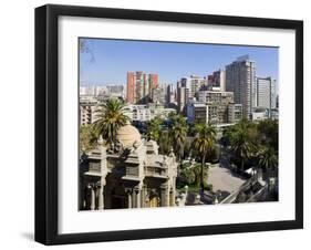 Cerro Santa Lucia and the Ornate Terraza Neptuno Fountain, Santiago, Chile-Gavin Hellier-Framed Photographic Print