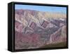 Cerro Santana Rock Formation, Humahuaca Region, Jujuy Province, Argentina-Jutta Riegel-Framed Stretched Canvas