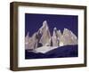 Cerro Torre (3128M) and Torre Egger Peaks, Patagonia, Argentina-Leo & Mandy Dickinson-Framed Premium Photographic Print