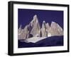 Cerro Torre (3128M) and Torre Egger Peaks, Patagonia, Argentina-Leo & Mandy Dickinson-Framed Photographic Print