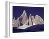 Cerro Torre (3128M) and Torre Egger Peaks, Patagonia, Argentina-Leo & Mandy Dickinson-Framed Photographic Print