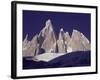 Cerro Torre (3128M) and Torre Egger Peaks, Patagonia, Argentina-Leo & Mandy Dickinson-Framed Photographic Print