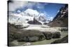 Cerro Torre  Looms On The Horizon In Los Glaciares National Park - Santa Cruz Province, Argentina-Dan Holz-Stretched Canvas