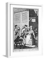 Certain City Macaronis Drinking Asses' Milk, C1770-null-Framed Giclee Print