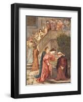 Certain Ladies of Her Companionship Gathered Themselves with Beatrice-Marie Spartali Stillman-Framed Giclee Print