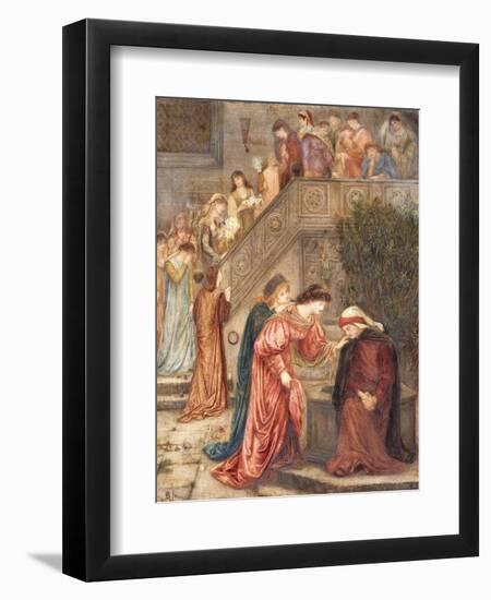 Certain Ladies of Her Companionship Gathered Themselves with Beatrice-Marie Spartali Stillman-Framed Giclee Print