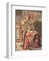 Certain Ladies of Her Companionship Gathered Themselves with Beatrice-Marie Spartali Stillman-Framed Giclee Print