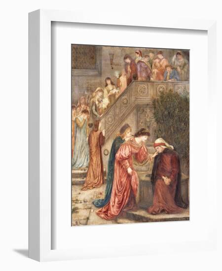 Certain Ladies of Her Companionship Gathered Themselves with Beatrice-Marie Spartali Stillman-Framed Giclee Print