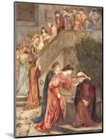 Certain Ladies of Her Companionship Gathered Themselves with Beatrice-Marie Spartali Stillman-Mounted Giclee Print
