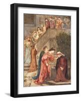 Certain Ladies of Her Companionship Gathered Themselves with Beatrice-Marie Spartali Stillman-Framed Giclee Print
