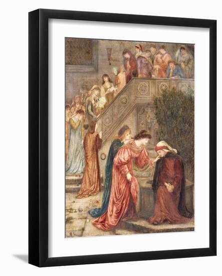 Certain Ladies of Her Companionship Gathered Themselves with Beatrice-Marie Spartali Stillman-Framed Giclee Print