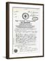 Certificate of Baptism of Giuseppe Balsamo-null-Framed Giclee Print