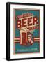 Certified Beer Tester-Lantern Press-Framed Art Print