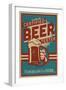 Certified Beer Tester-Lantern Press-Framed Art Print