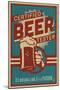 Certified Beer Tester-Lantern Press-Mounted Art Print