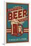 Certified Beer Tester-Lantern Press-Framed Art Print