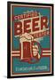 Certified Beer Tester-Lantern Press-Framed Art Print