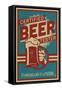 Certified Beer Tester-Lantern Press-Framed Stretched Canvas