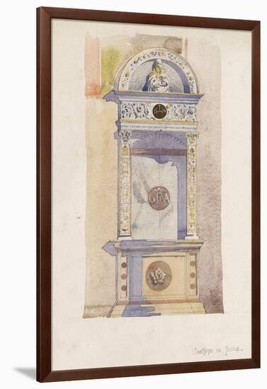 Certosa di Pavia, Study of a Jesuit Altar, 1891-Charles Rennie Mackintosh-Framed Giclee Print