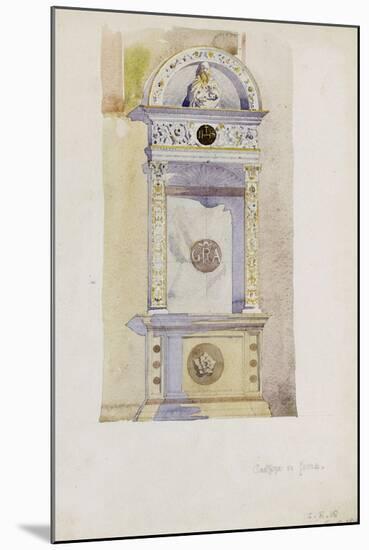 Certosa di Pavia, Study of a Jesuit Altar, 1891-Charles Rennie Mackintosh-Mounted Giclee Print