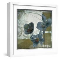 Cerulean Poppies II-Robert Lacie-Framed Giclee Print