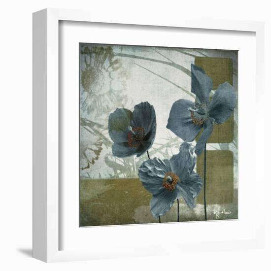 Cerulean Poppies II-Robert Lacie-Framed Giclee Print