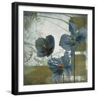 Cerulean Poppies II-Robert Lacie-Framed Giclee Print