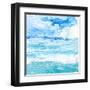 Cerulean Sea I-Victoria Borges-Framed Art Print