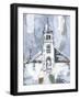 Cerulean Spire I-Annie Warren-Framed Art Print