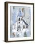 Cerulean Spire II-Annie Warren-Framed Art Print