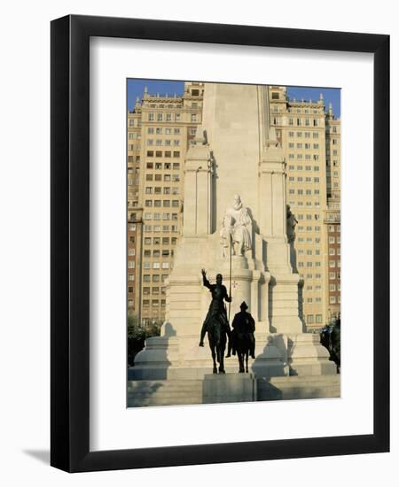 Cervantes Monument, Madrid, Spain, Europe-Upperhall Ltd-Framed Photographic Print