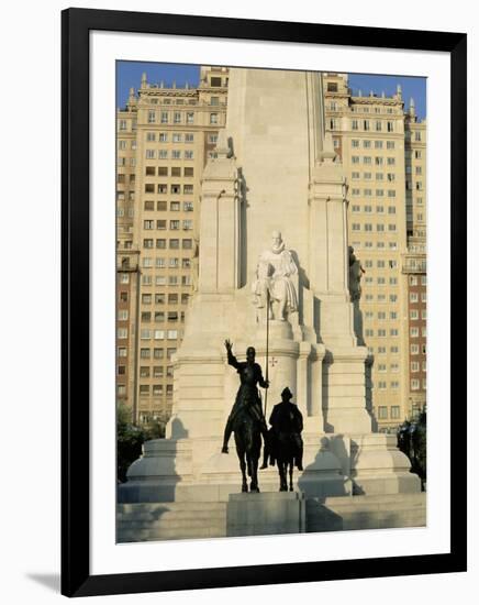 Cervantes Monument, Madrid, Spain, Europe-Upperhall Ltd-Framed Photographic Print