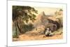 Cervara, Colored Lithograph-Edward Lear-Mounted Giclee Print