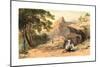 Cervara, Colored Lithograph-Edward Lear-Mounted Giclee Print