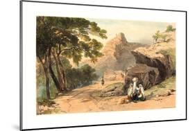 Cervara, Colored Lithograph-Edward Lear-Mounted Giclee Print