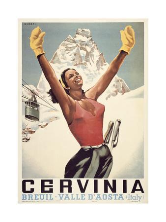 Santa Cesarea Terme Italy Vintage Italian Travel Advertisement Art Poster Print 